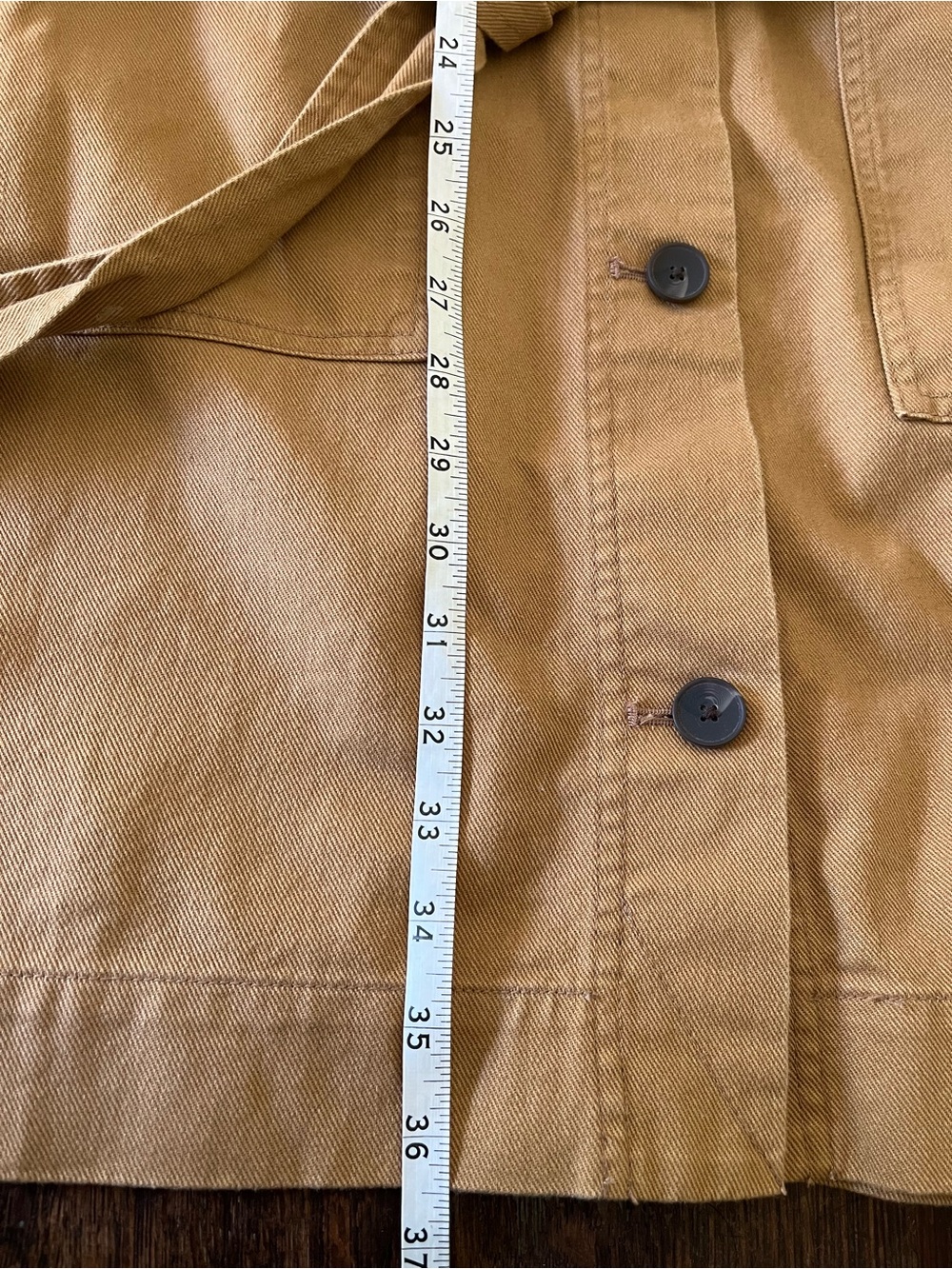 Free Assembly Womens Long Sleeve Belted Utility Mini Dress Tan Size Large - Picture 14 of 15